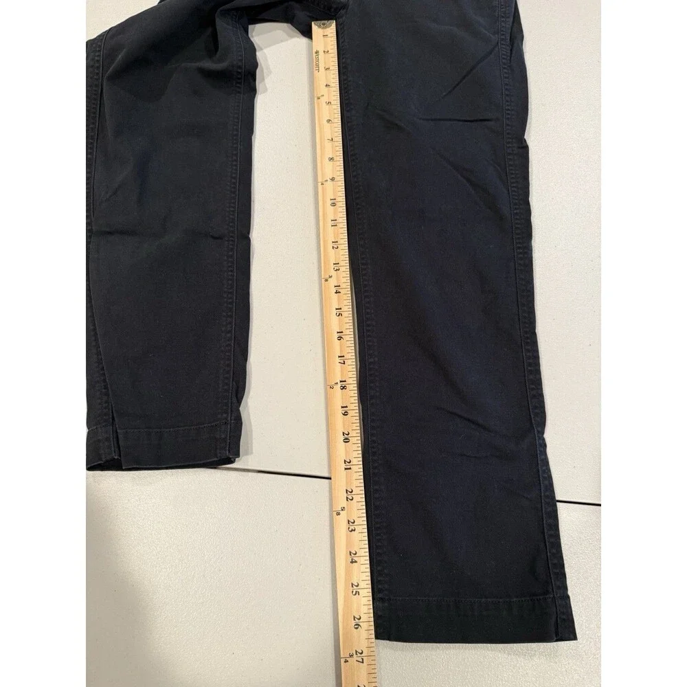 J.Crew Chino Pants Women 28** Black High Rise Girlfriend Straight Office Career